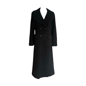 Double Breasted Wool Cashmere Coat by Oscar De La Renta